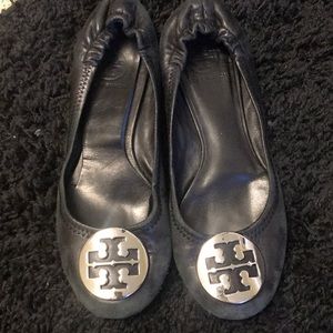 Tory Burch Black flats, size 7